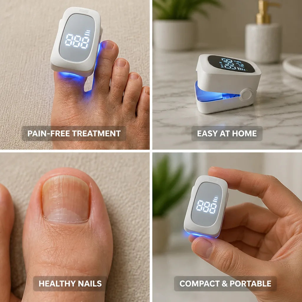 Nail Lamp Dual LED & UV Pain-Free At-Home