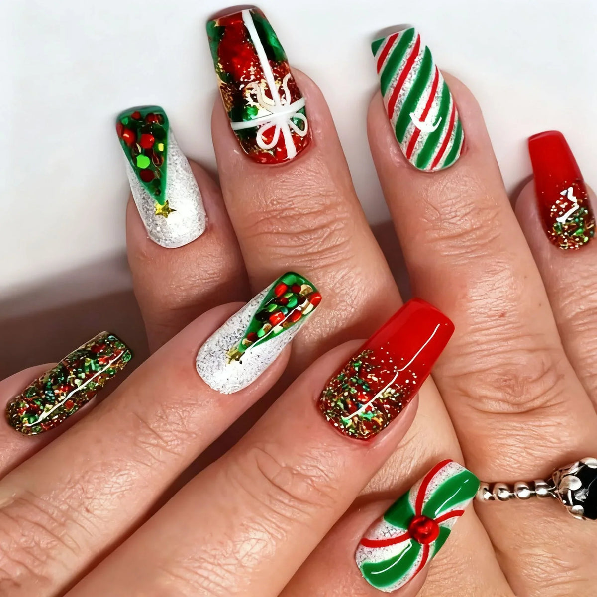 Nail Stickers Holiday Designs Long-Lasting Glossy Finish