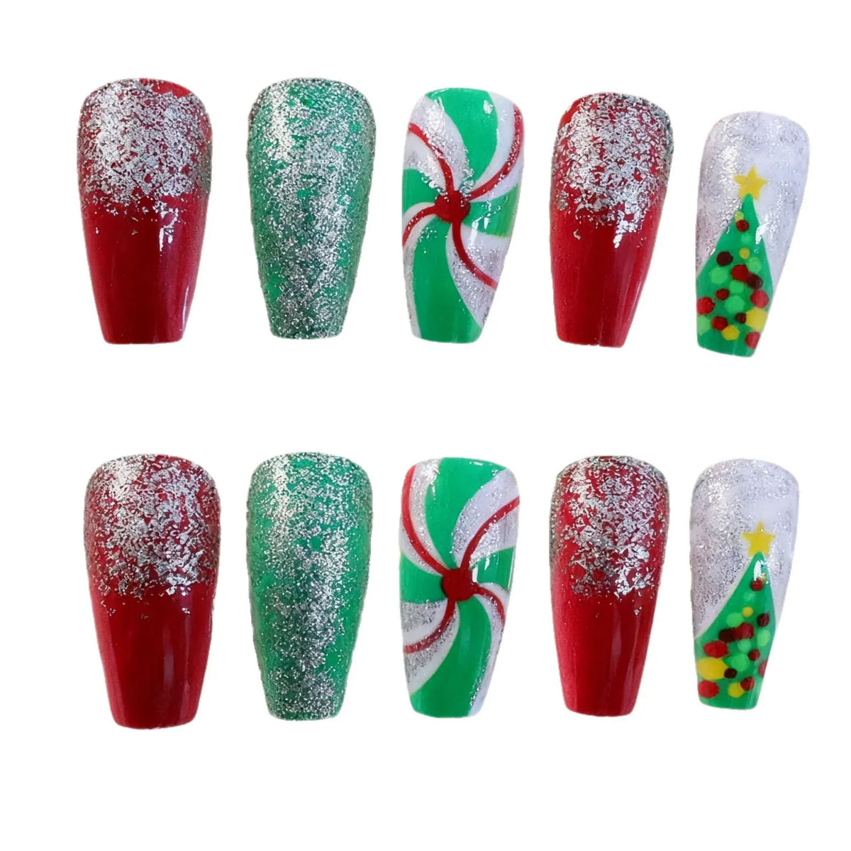 Nail Stickers Holiday Designs Long-Lasting Glossy Finish