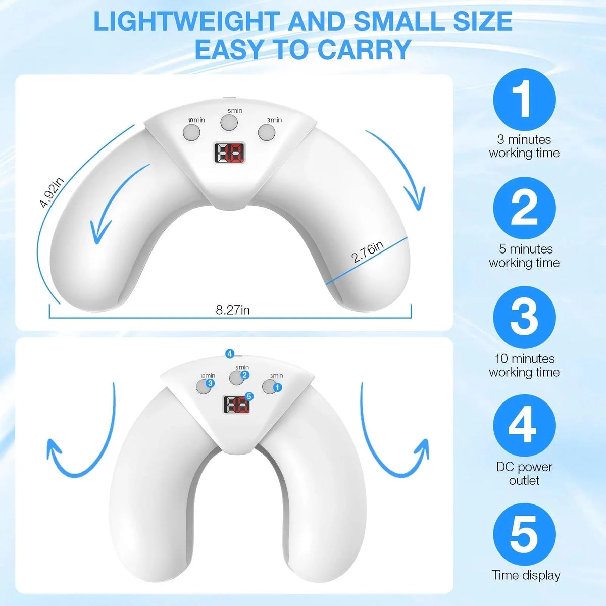 Nail Therapy Device Dual-Wavelength Light Automatic Sensor