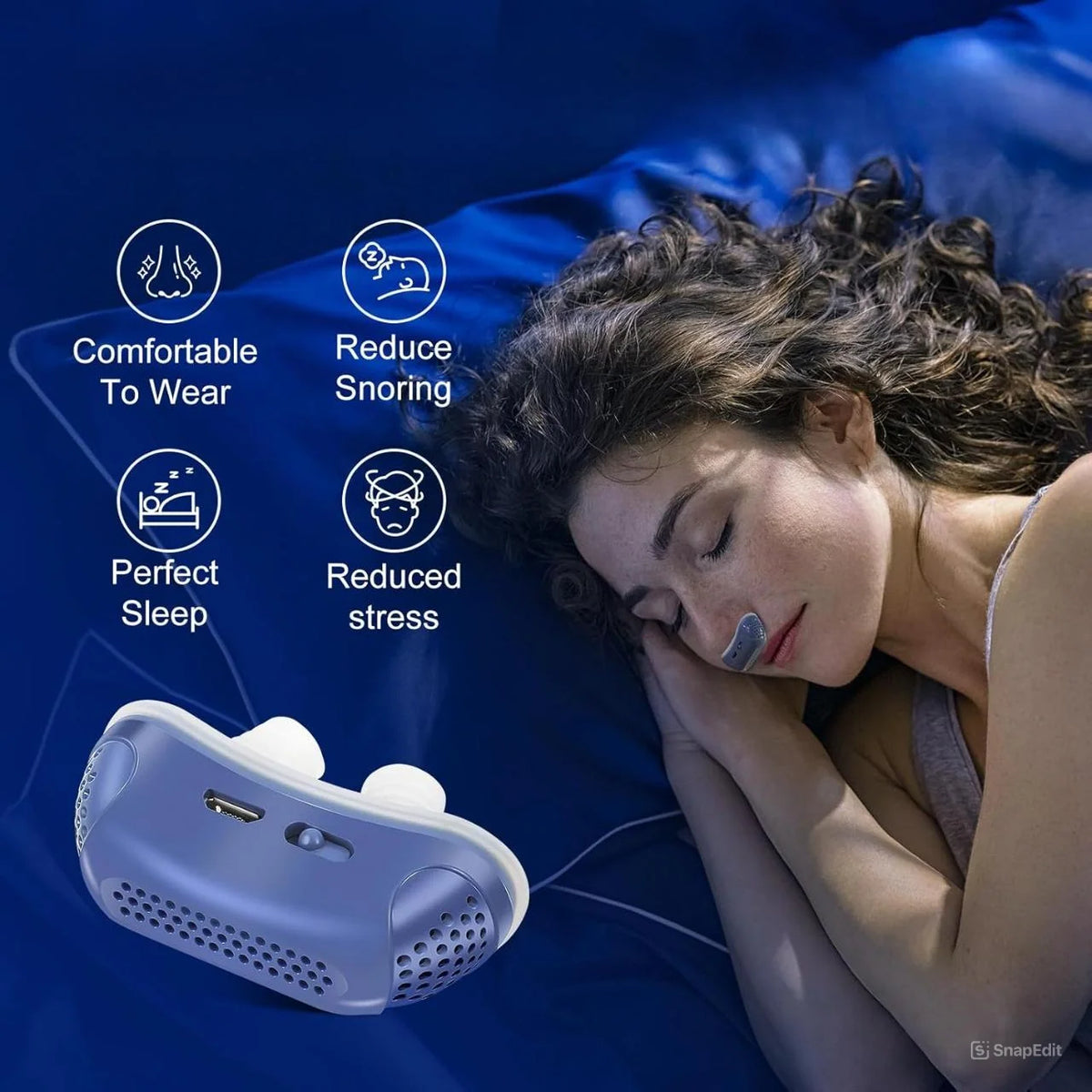 Nasal Airflow Device Cordless Quiet Silicone Buds