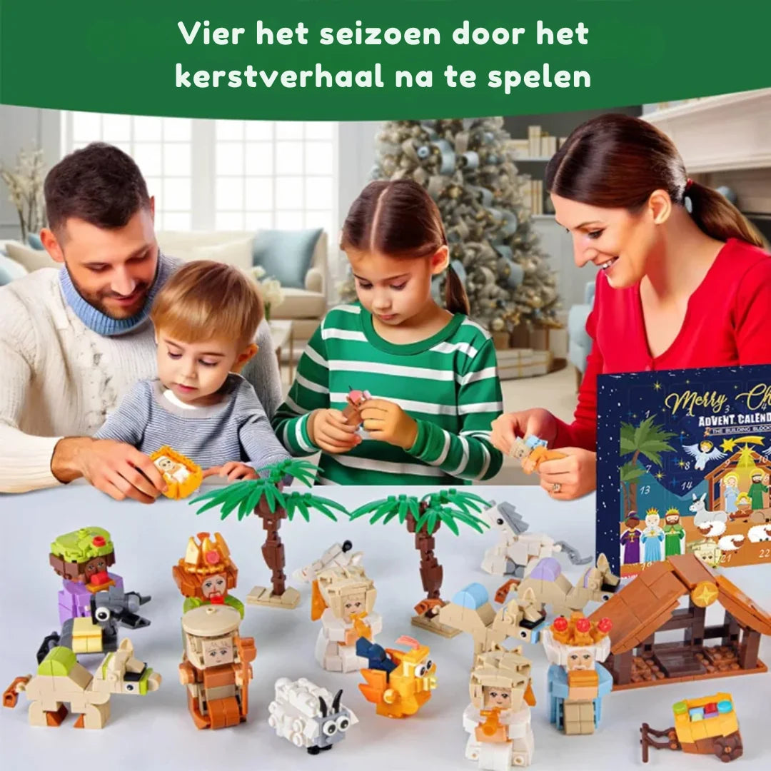 Nativity Advent Calendar 24 Miniature Figures Reusable