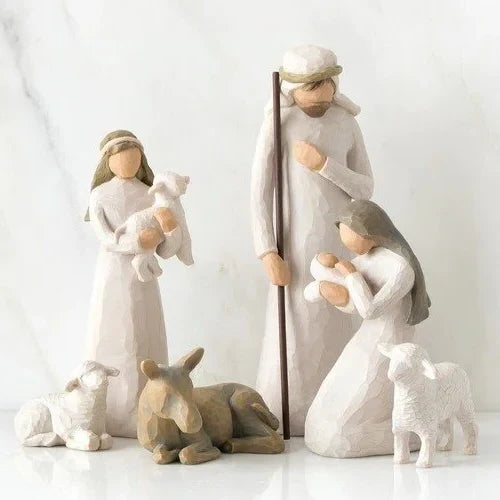 Nativity Set Handcrafted Reclaimed Barn Wood Set of 6