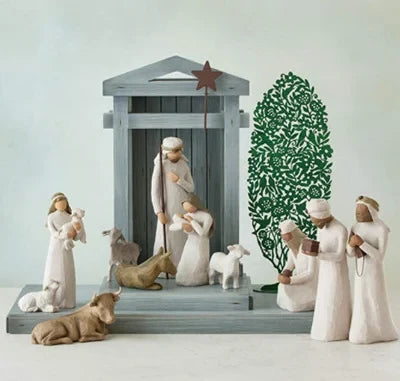 Nativity Set Handcrafted Reclaimed Barn Wood Set of 6
