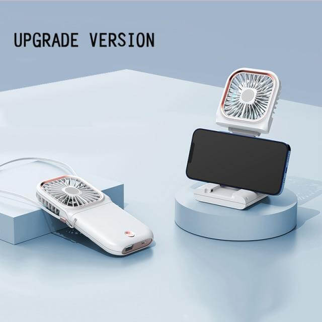 Neck Fan Hands-Free Wearable 3000mAh Power Bank