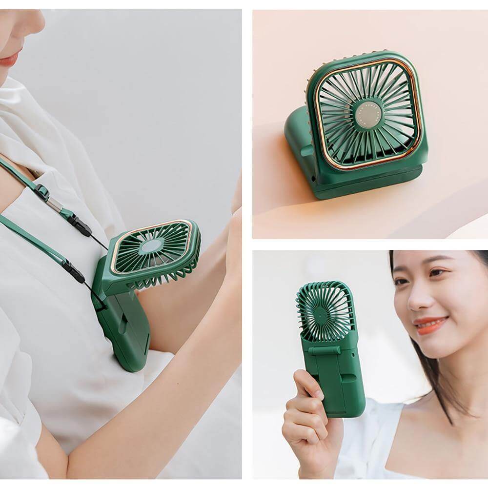 Neck Fan Hands-Free Wearable 3000mAh Power Bank