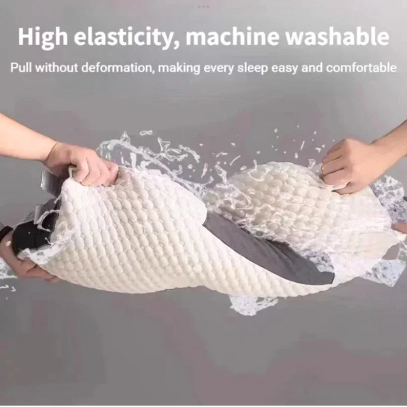 Neck Pillow Ergonomic Support Breathable Knitted Cover