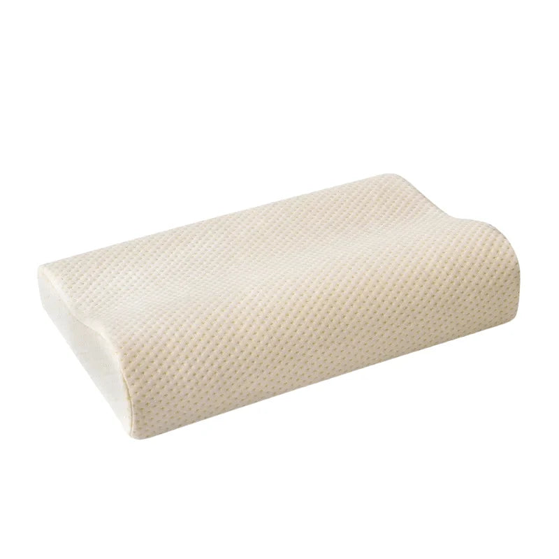 Neck Pillow Ergonomic Support Memory Foam Bamboo Fiber Cover