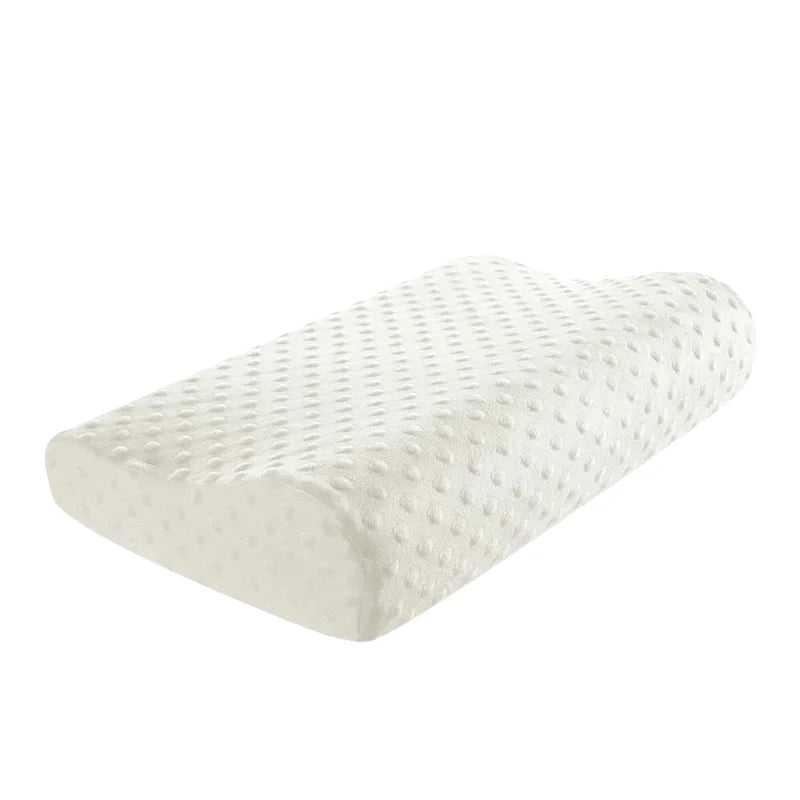 Neck Pillow Ergonomic Support Memory Foam Bamboo Fiber Cover