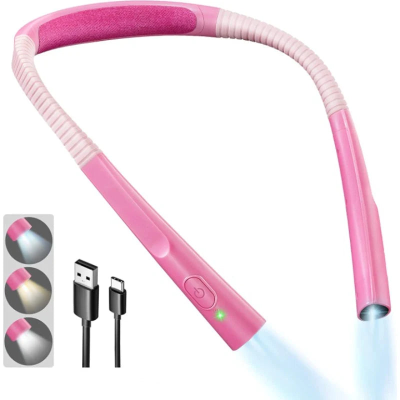 Neck Reading Lamp LED 3 Color Modes USB-C Rechargeable