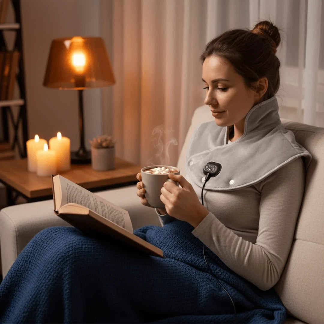 Neck & Shoulder Heating Wrap USB-Powered Three Heat Settings