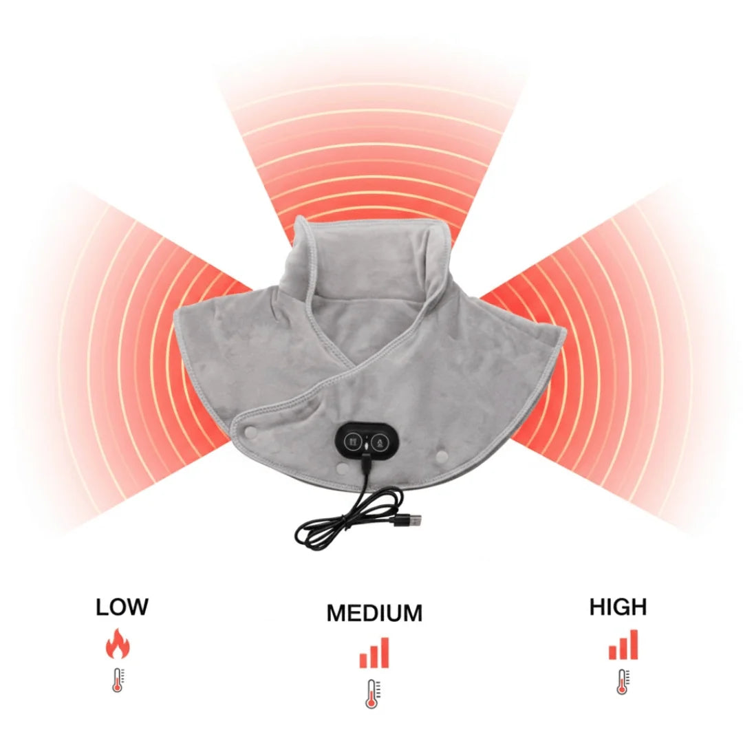 Neck & Shoulder Heating Wrap USB-Powered Three Heat Settings
