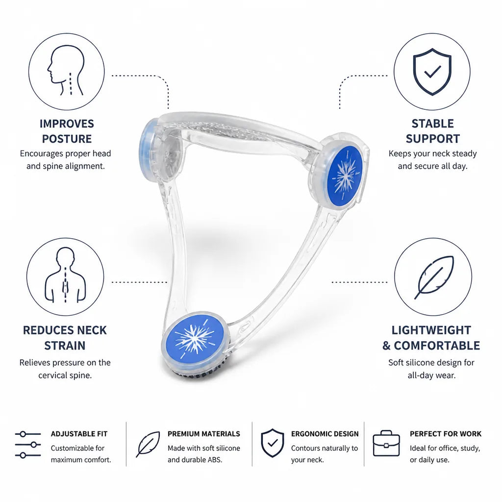 Neck Support Ergonomic Adjustable Silicone