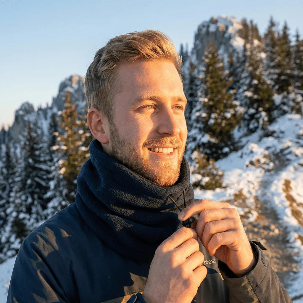 Neck Warmer Polar Fleece Windproof Two-Way Wear