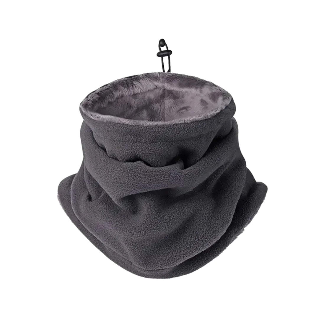 Neck Warmer Soft Fleece Adjustable Drawstring Multiway