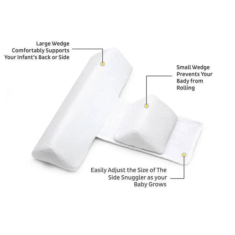 Newborn Side Sleeper Wedge Adjustable Cushions Machine-Washable Velvet Cover