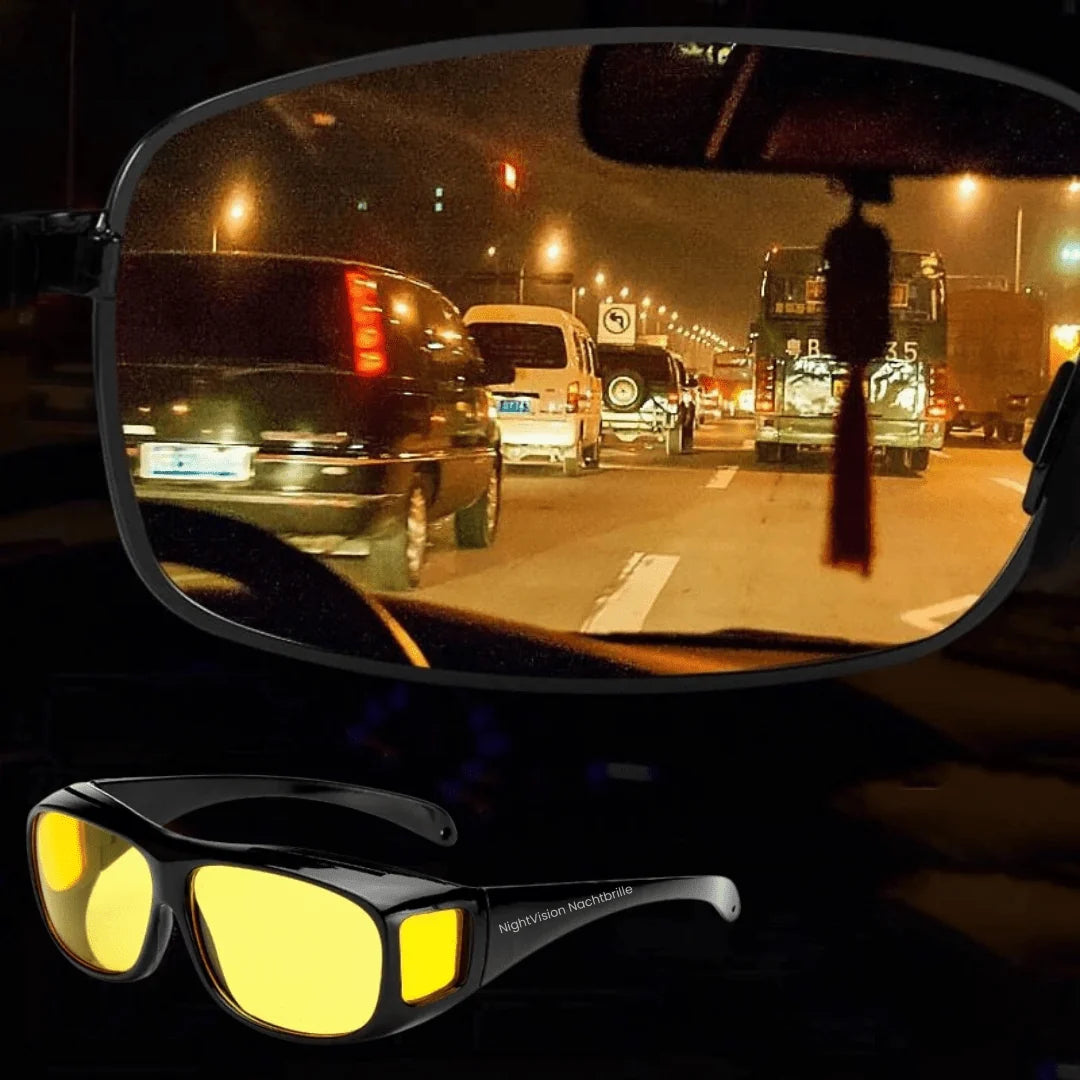 Night Driving Glasses Yellow-Tinted HD Glare Protection