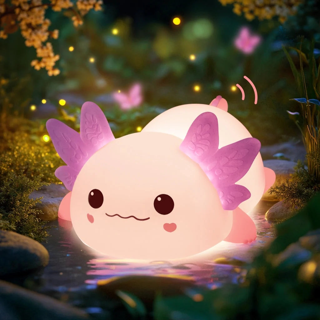 Night Light Axolotl Silicone 3 Brightness Levels