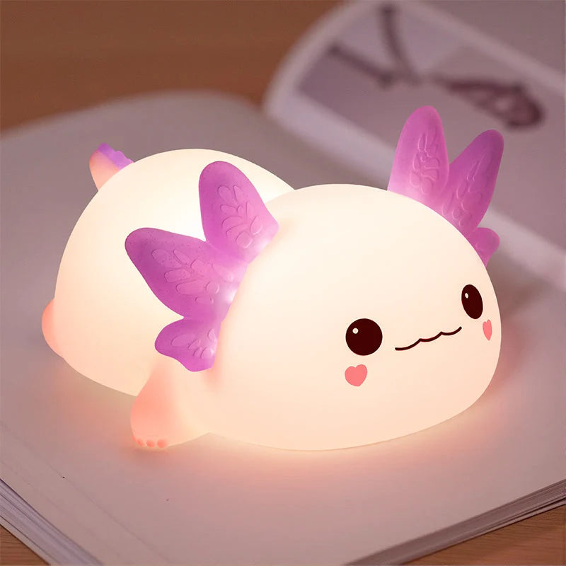 Night Light Axolotl Silicone 3 Brightness Levels