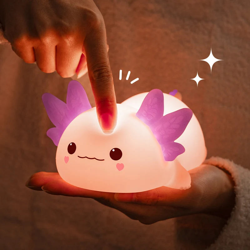 Night Light Axolotl Silicone 3 Brightness Levels