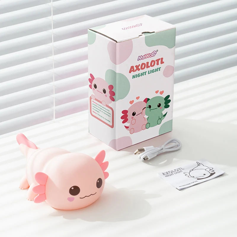 Night Light Axolotl Silicone 3 Brightness Levels