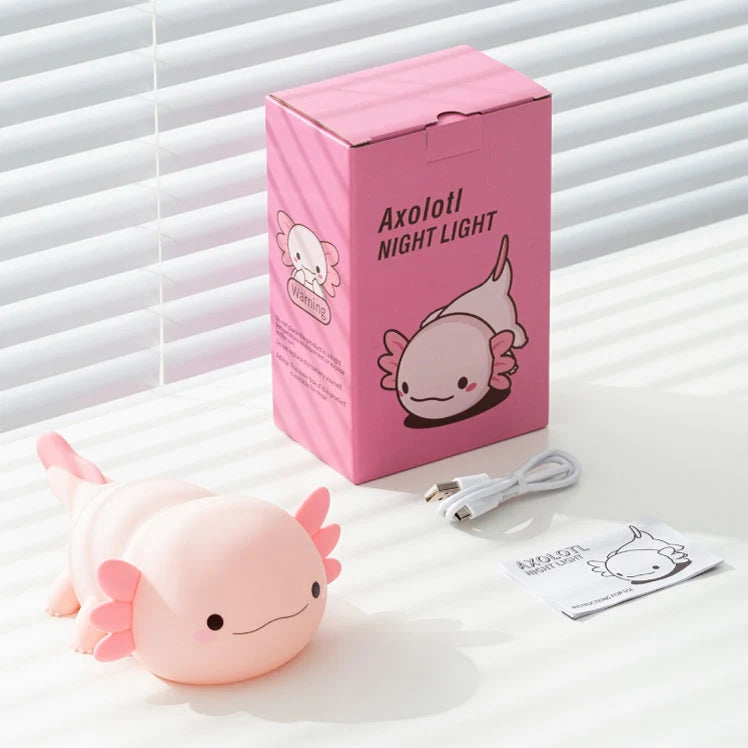 Night Light Axolotl Silicone USB-C Rechargeable