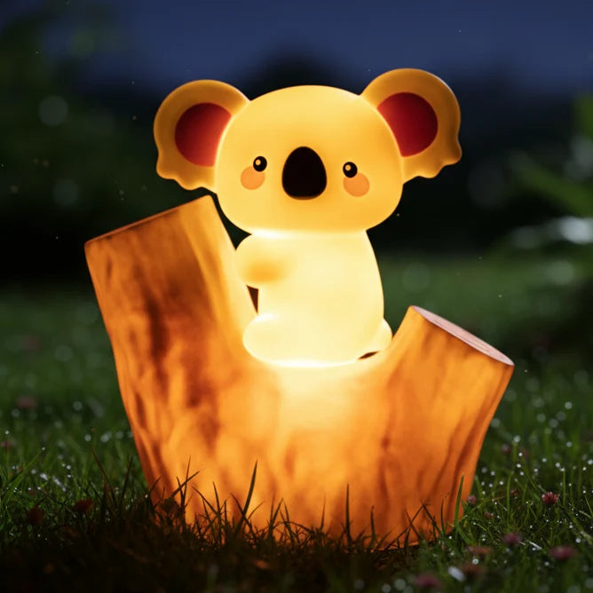 Night Light Koala Design Soft Silicone Warm Amber Glow