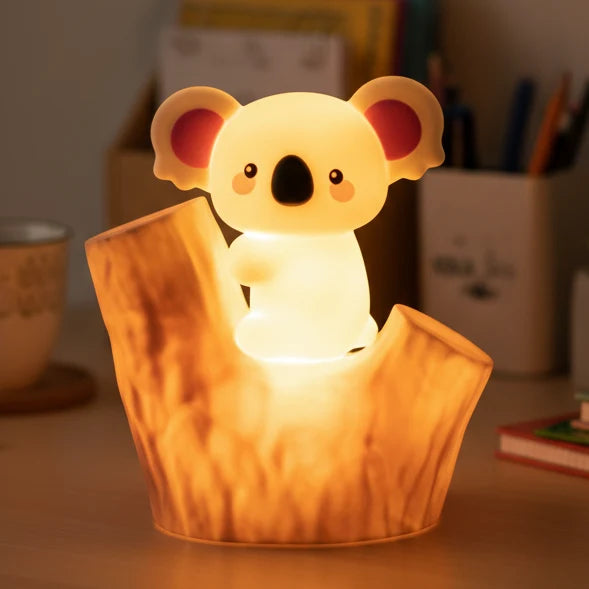 Night Light Koala Design Soft Silicone Warm Amber Glow