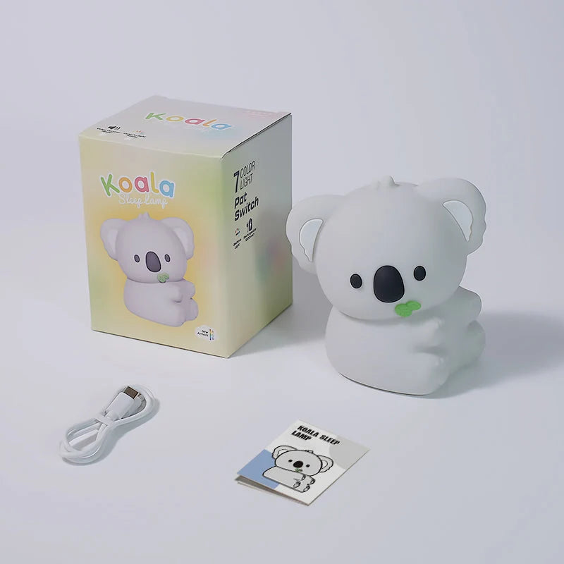 Night Light Koala Silicone Touch-Activated Warm LED Glow