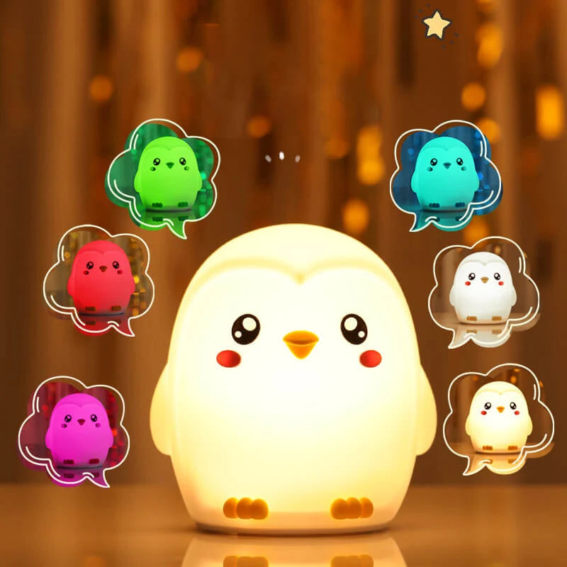 Night Light Penguin Soft Silicone LED Glow