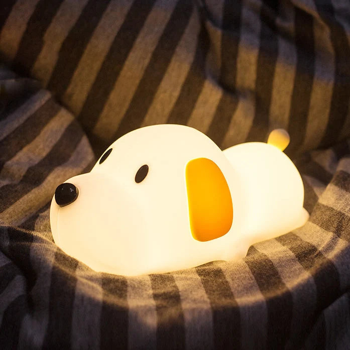 Night Light Puppy-Shaped Silicone Cordless With Tap Control