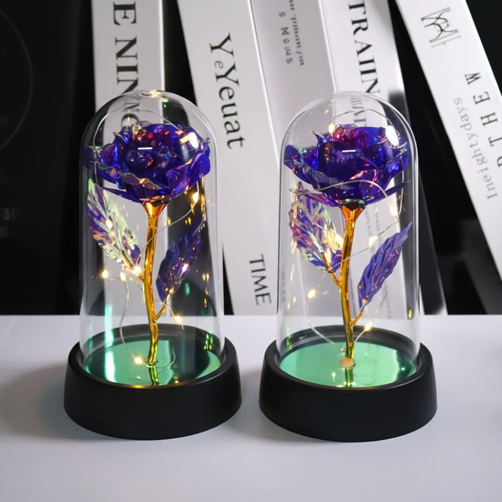 Night Light Rose Dome LED Battery Powered Warm Glow
