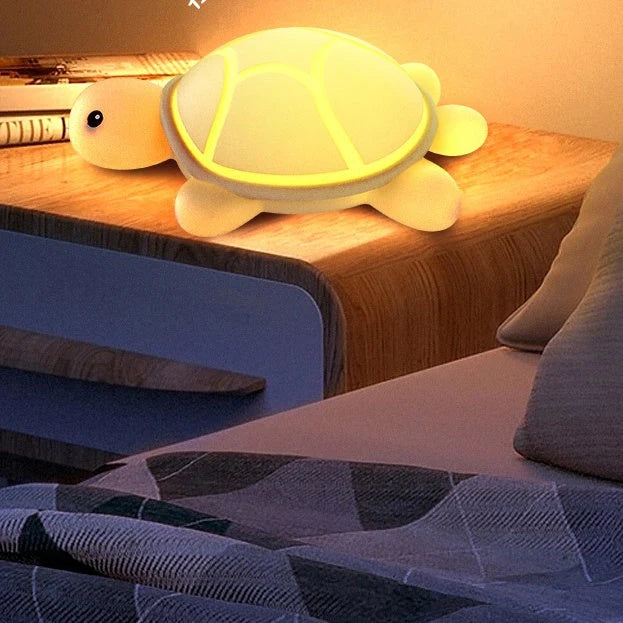 Night Light Turtle-Shaped Silicone Color-Changing LED Glow