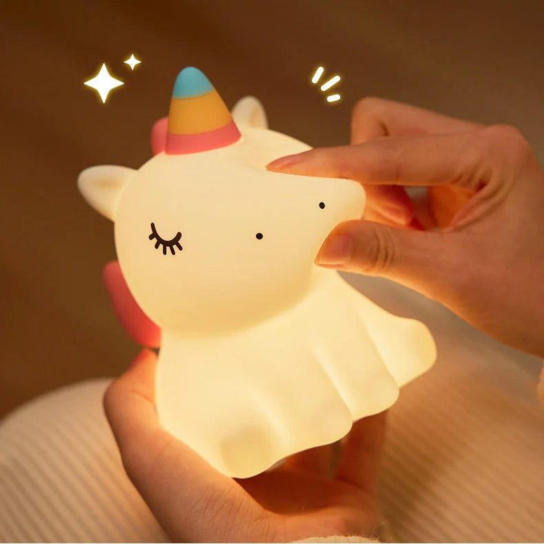 Night Light Unicorn Tap-Activated Soft LED Glow