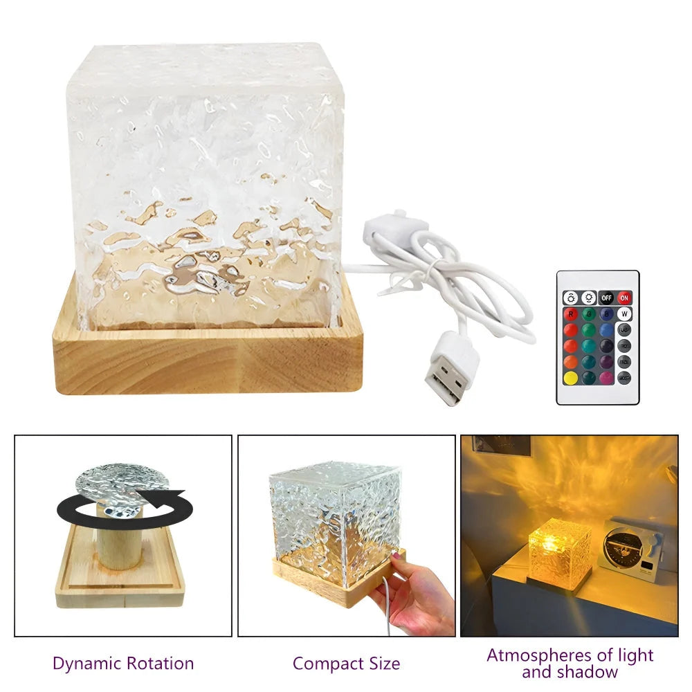 Night Light Wave Projector 16 Colors & Remote