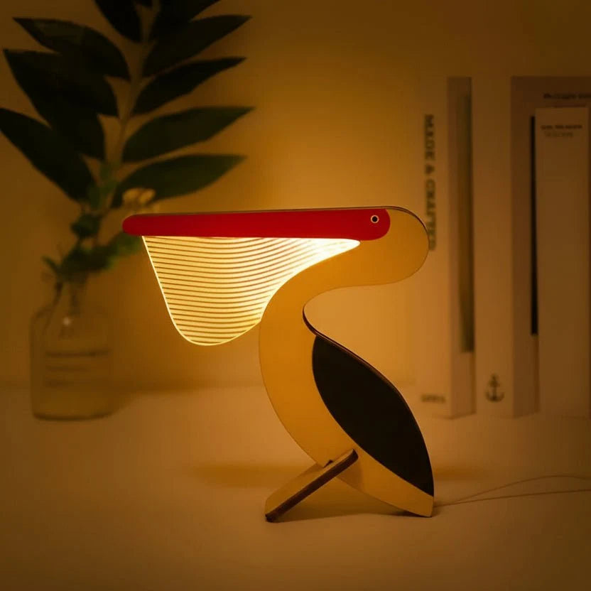 Night Light Wooden Animal USB LED
