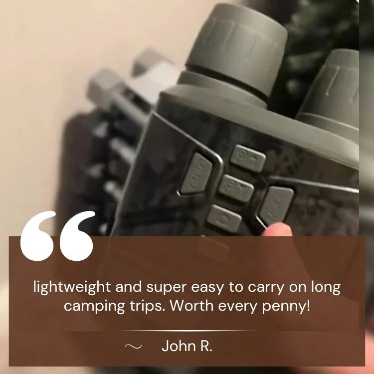 Night Vision Binoculars Infrared HD Display 1,000 Ft Range
