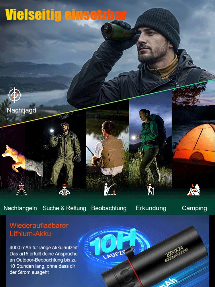 Night Vision Device HD Screen 656-Foot Range