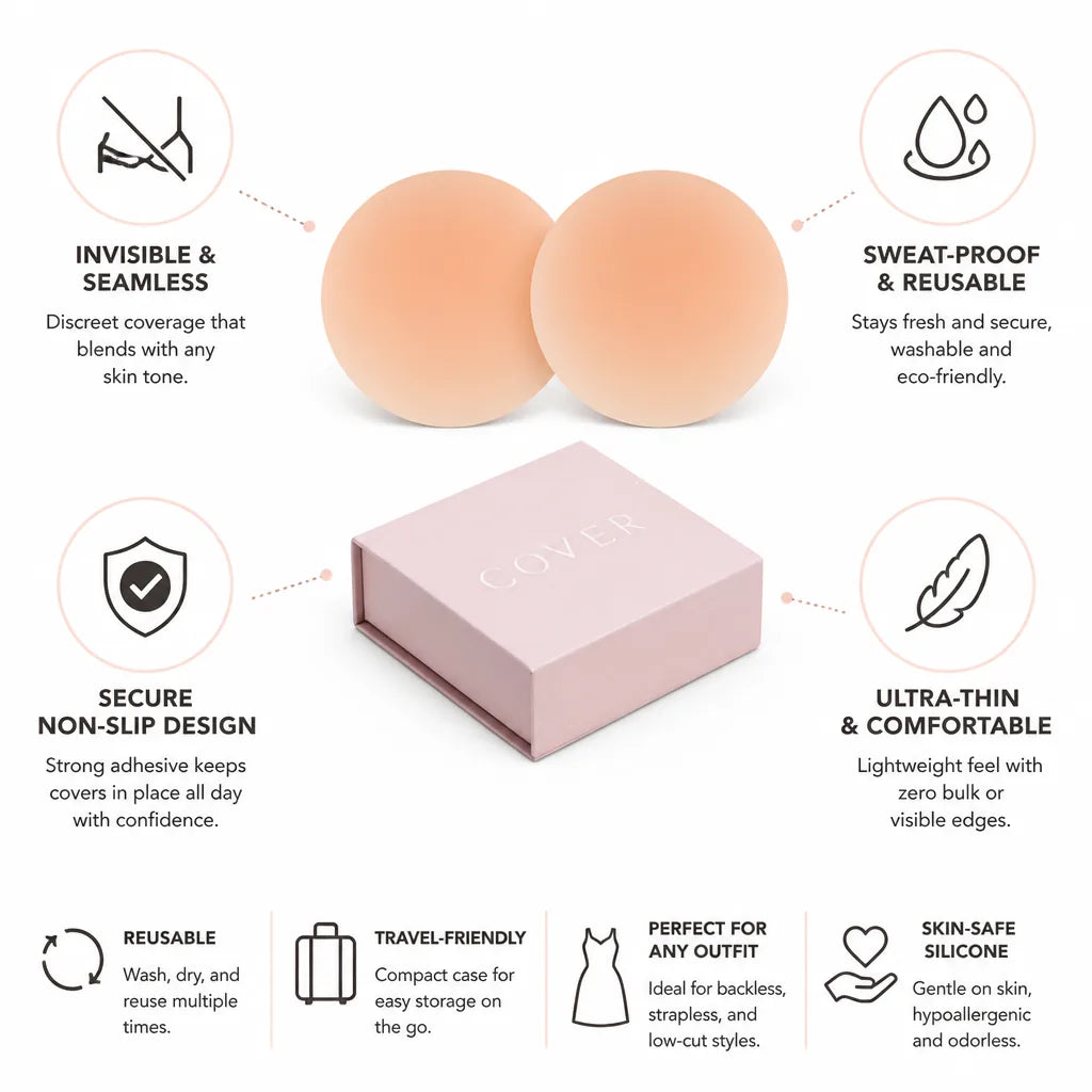 Nipple Covers Invisible Ultra-Thin Silicone Reusable