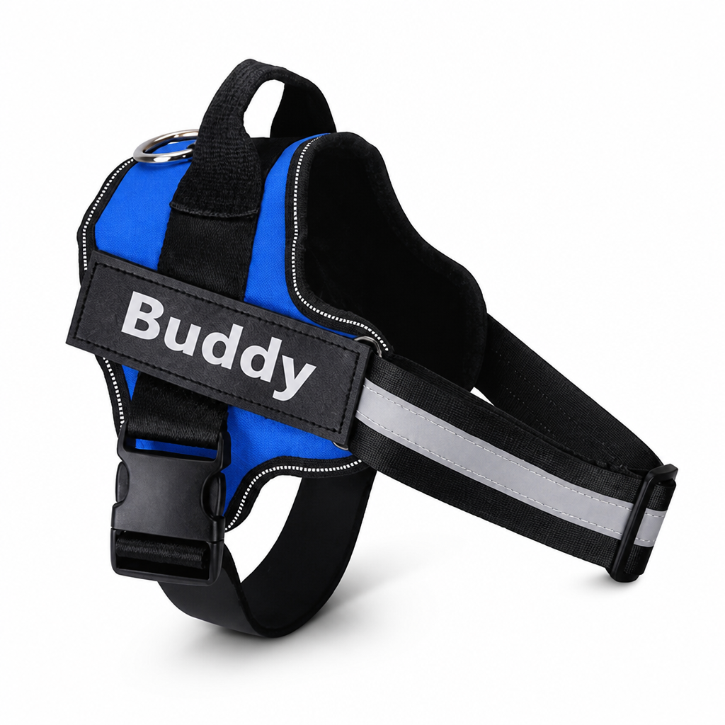 No-Pull Ergonomic Reflective Dog Harness (Personalized)