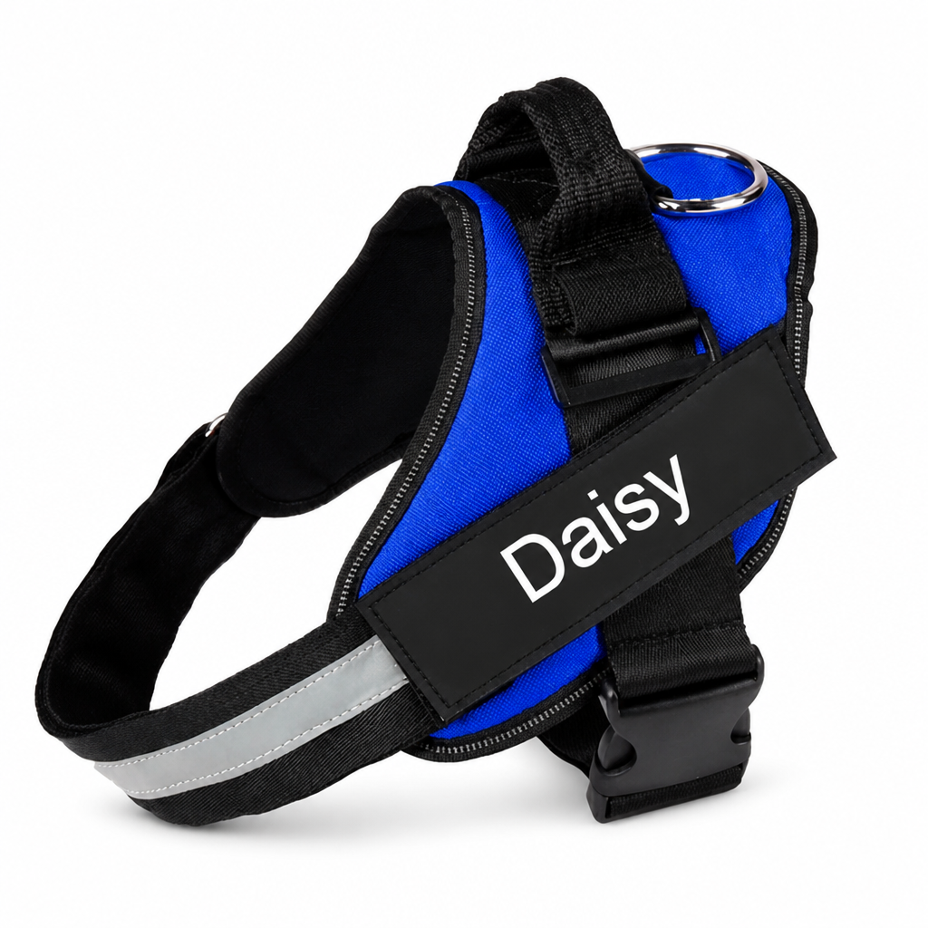 No-Pull Ergonomic Reflective Dog Harness (Personalized)