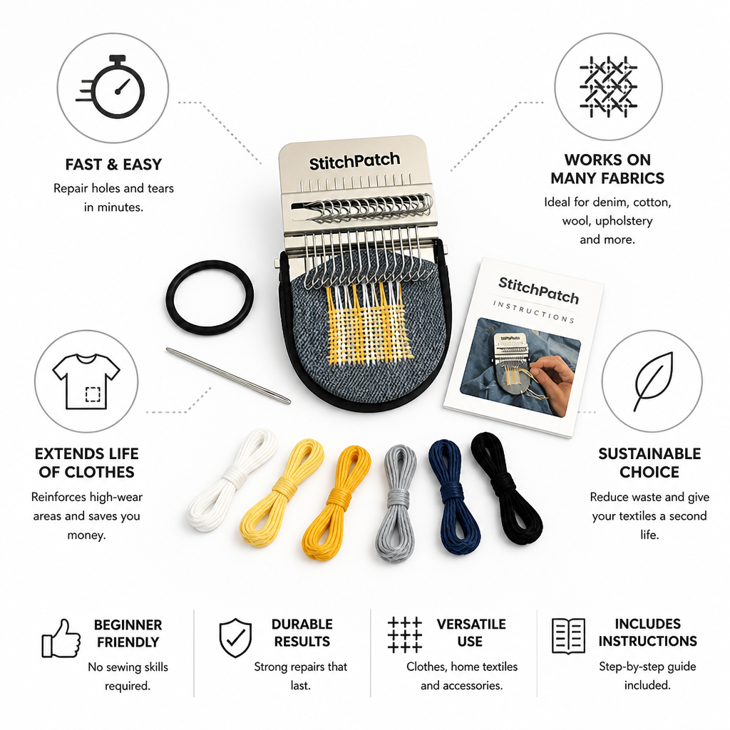 No-Sew Multi-Fabric Textile Repair Kit