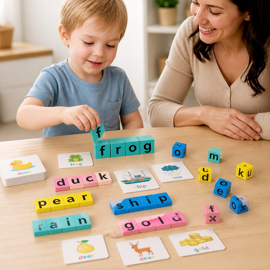 Non-Toxic Wooden Alphabet Spelling Set