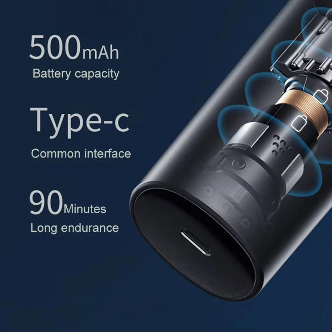 Nose And Ear Hair Trimmer Dual-Edge IPX7 Rinse-Clean