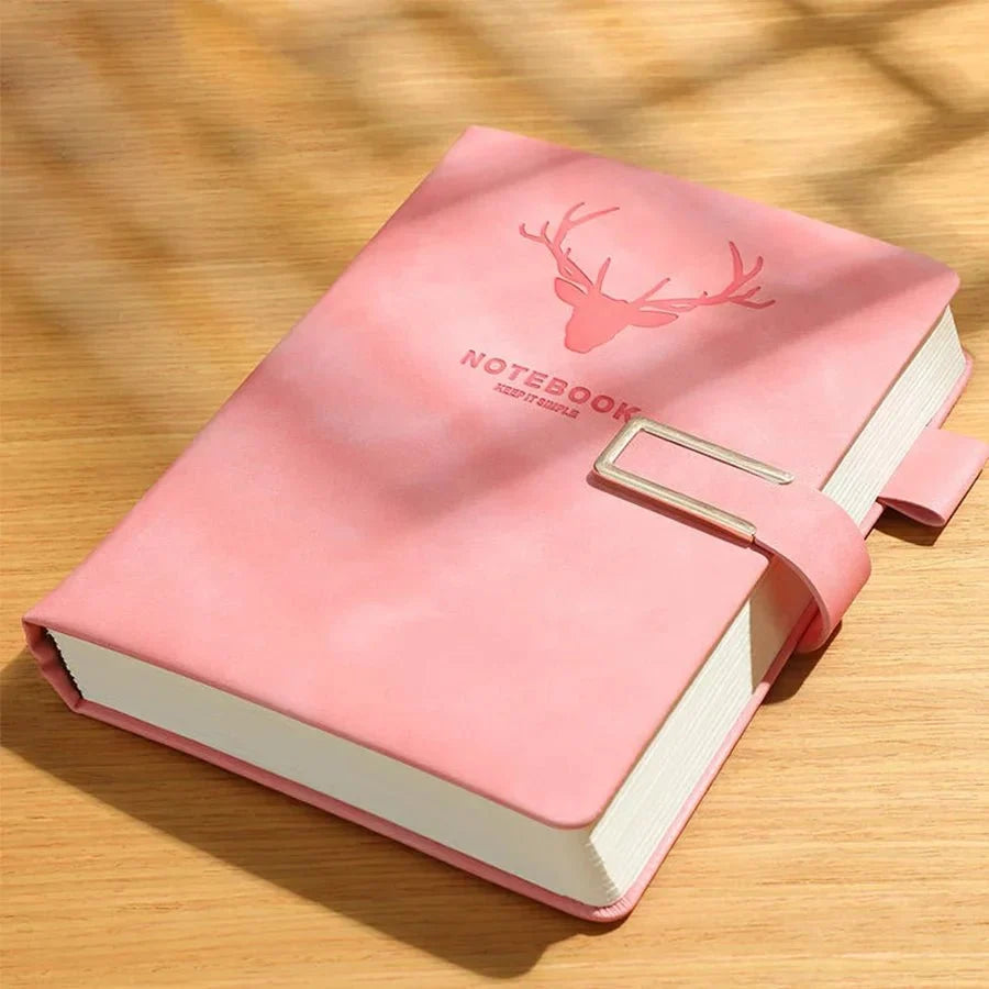 Notebook Genuine Leather A5 Personalized Cover Integrated Bookmark