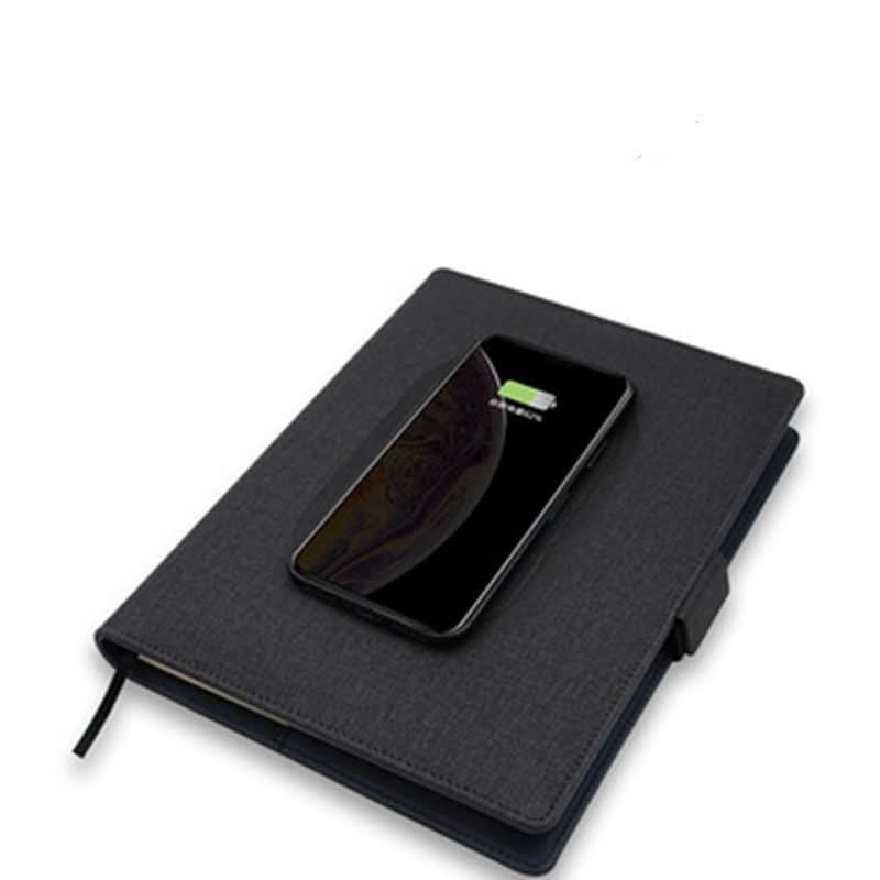 Notebook Portfolio Wireless Charging Refillable PU Leather A5