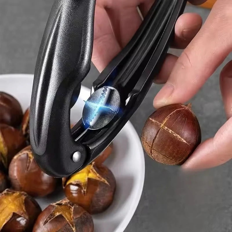 Nutcracker Stainless Steel Cross Handle Nonslip Grip