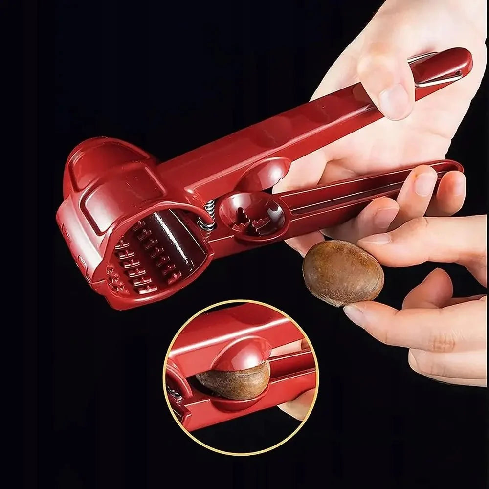 Nutcracker Sturdy Aluminium Ergonomic Grip Multi-Nut Use
