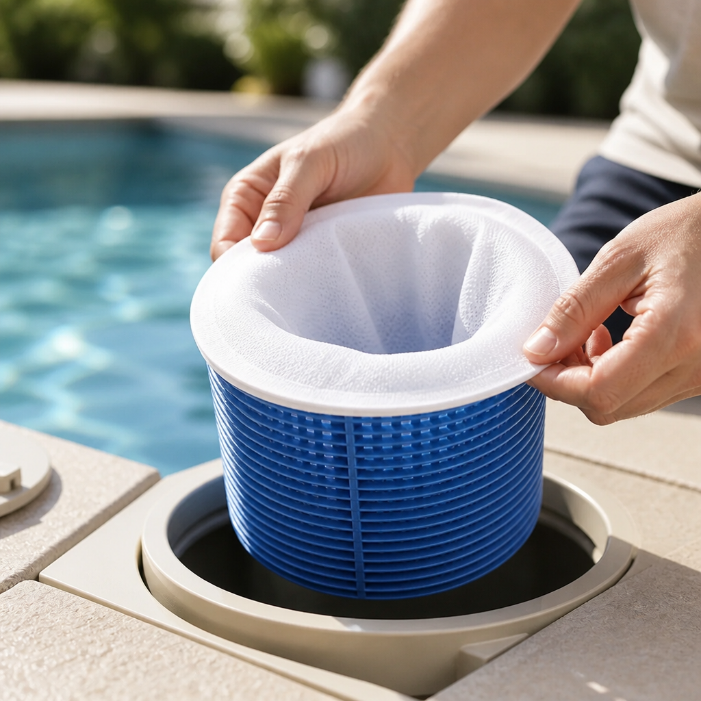 Nylon Mesh Reusable Pool Skimmer Socks (10-Pack)