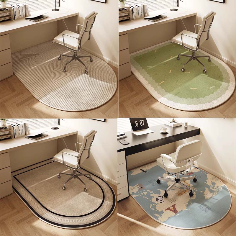 Office Floor Mat Ergonomic Non-Slip Easy-Clean Fabric